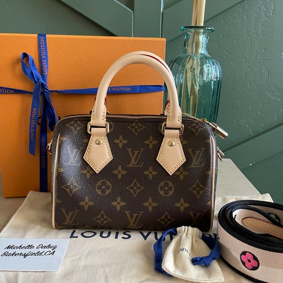 ❌SOLD❌NEW Louis Vuitton Speedy Bandouliere 20 Monogram Strap Black M45957 - Picture 14 of 14